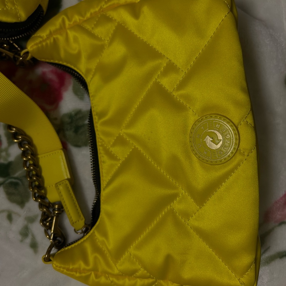 Kurt Geiger Yellow Quilted Shoulder Bag